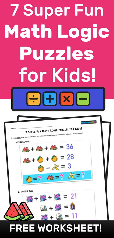 Math & Logic Games: Have Fun Learning Math .